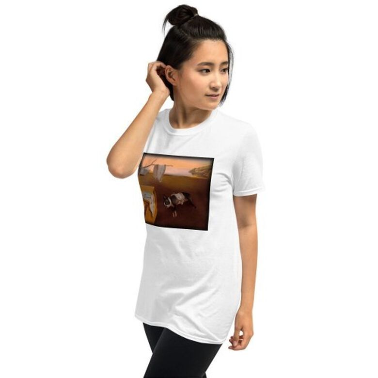 Mascochula camiseta mujer mola dalí personalizada con tu mascota blanco thumbnail