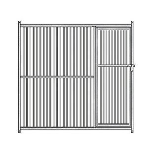 Panel frontal de barras para perrera color Metal