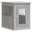 vidaXL Jaula para perros madera de ingeniería gris Sonoma 55x80x68 cm, , large indicador imagen numero 5