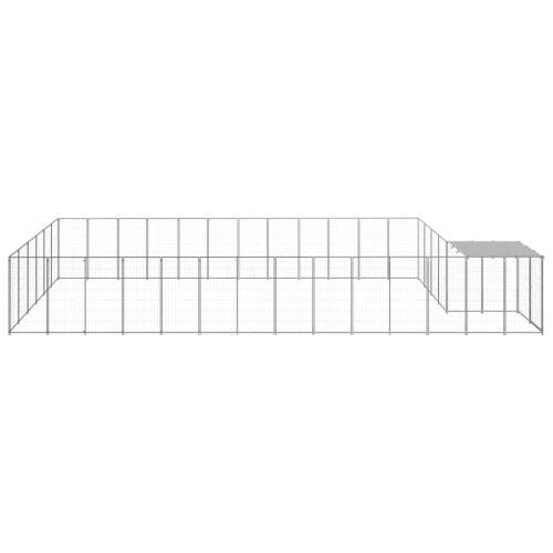 Perrera extra grande color Plateado thumbnail