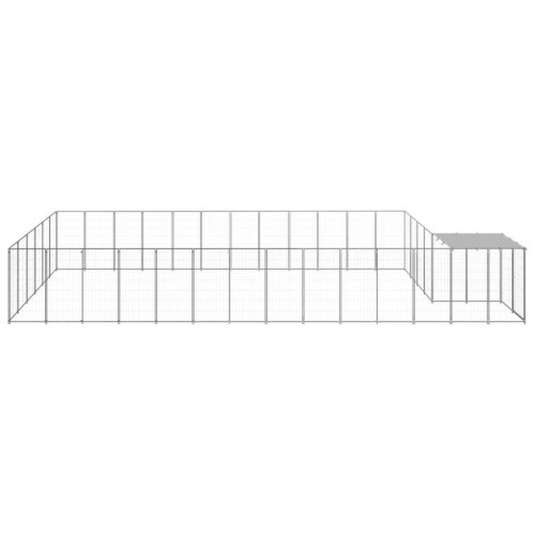 Perrera extra grande color Plateado thumbnail