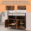 COSTWAY Caja de Arena para Gato, Aseo Gatos Mascotas de Madera, Mueble de Madera para Gatos con Estante & 2 Compartimentos, Muebles Interior para Gatos Ocultos para Entrada, Sala de Estar (Café), , large indicador imagen numero 2