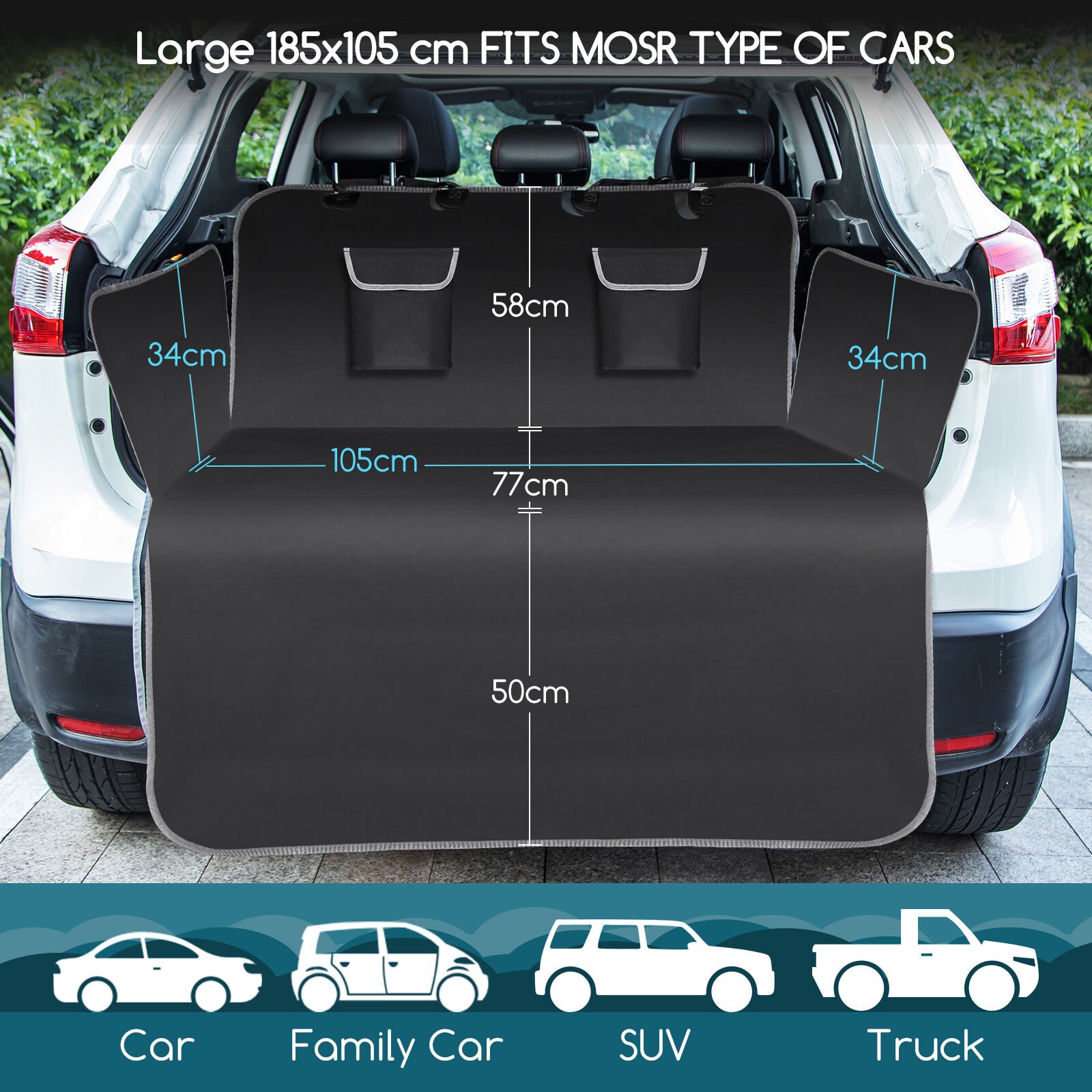 Nobleza Funda Coche Impermeable para Perros thumbnail