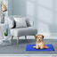 Nobleza - Alfombrilla refrescante para mascotas grandes. Auto refrigerante No tóxico. Ideal para para perros, gatos en verano. 50*40 cm, color azul, S, , large indicador imagen numero 5