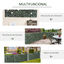 Outsunny Seto Artificial en Rollo 3x1,5 m Pantalla de Cerca de Privacidad para Balcón Valla Jardín Exterior Planta Decorativa de Pared PE Verde, , large indicador imagen numero 5