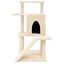 vidaXL Rascador para gatos con postes de sisal color crema 97 cm, , large indicador imagen numero 3