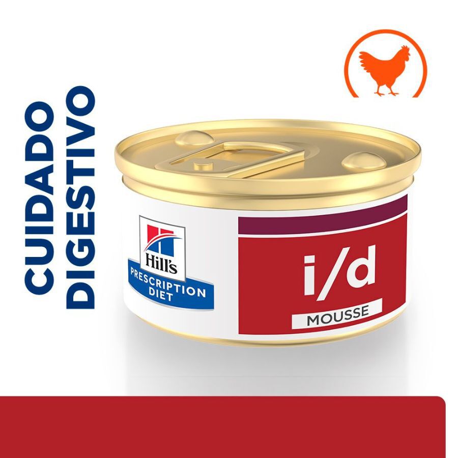 85 g Hill's Prescription Diet i/d Mousse de Pollo lata para gatos, , large Imagen numero 1