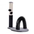 Columna de arañazos PawHut para gato color Blanco/Gris, , large image number null