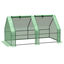 Outsunny Invernadero de Jard&iacute;n Terraza 180x90x90 cm Tipo Caseta Tubo de Acero con 2 Ventanas Enrollables Vivero Casero para Cultivo Plantas Verduras Verde, , large indicador imagen numero 1