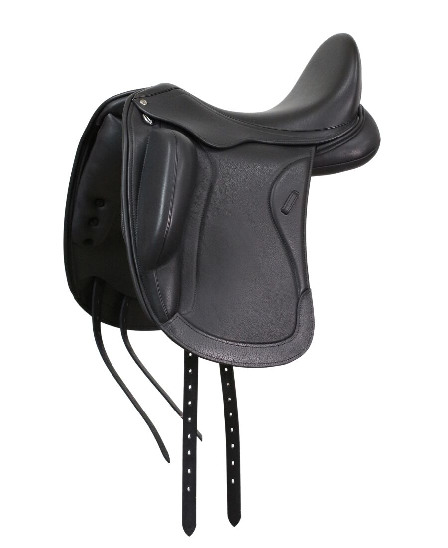 Montura de doma Hippikos modelo Selene | Talla 17.5 | Color Negro | Equipamiento para el caballo | Producto de Guarnicioner&iacute;a | Tradici&oacute;n artesana | Los Nietos, , large Imagen numero 1