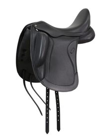 Montura de doma Hippikos modelo Selene | Talla 18 | Color Negro | Equipamiento para el caballo | Producto de Guarnicioner&iacute;a | Tradici&oacute;n artesana | Los Nietos