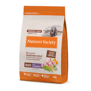Nature’s Variety Healthy Grains Adult Medium Maxi Pavo pienso para perros
