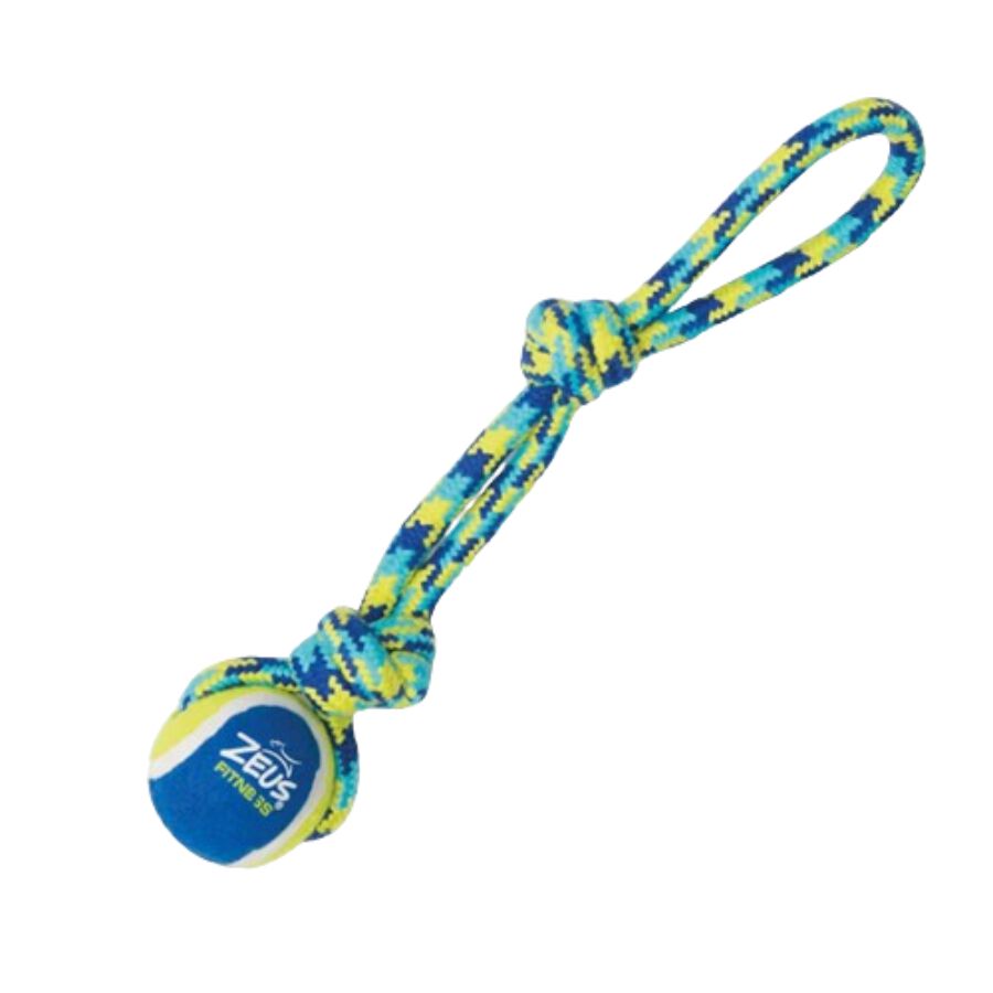 Juguete pelota de tenis con cord&oacute;n para perros Zeus Fitness Tug, 43 cm, , large Imagen numero 1