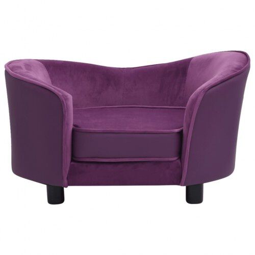 Vidaxl sof&aacute; grueso acolchado p&uacute;rpura para perros, , large Imagen numero 3