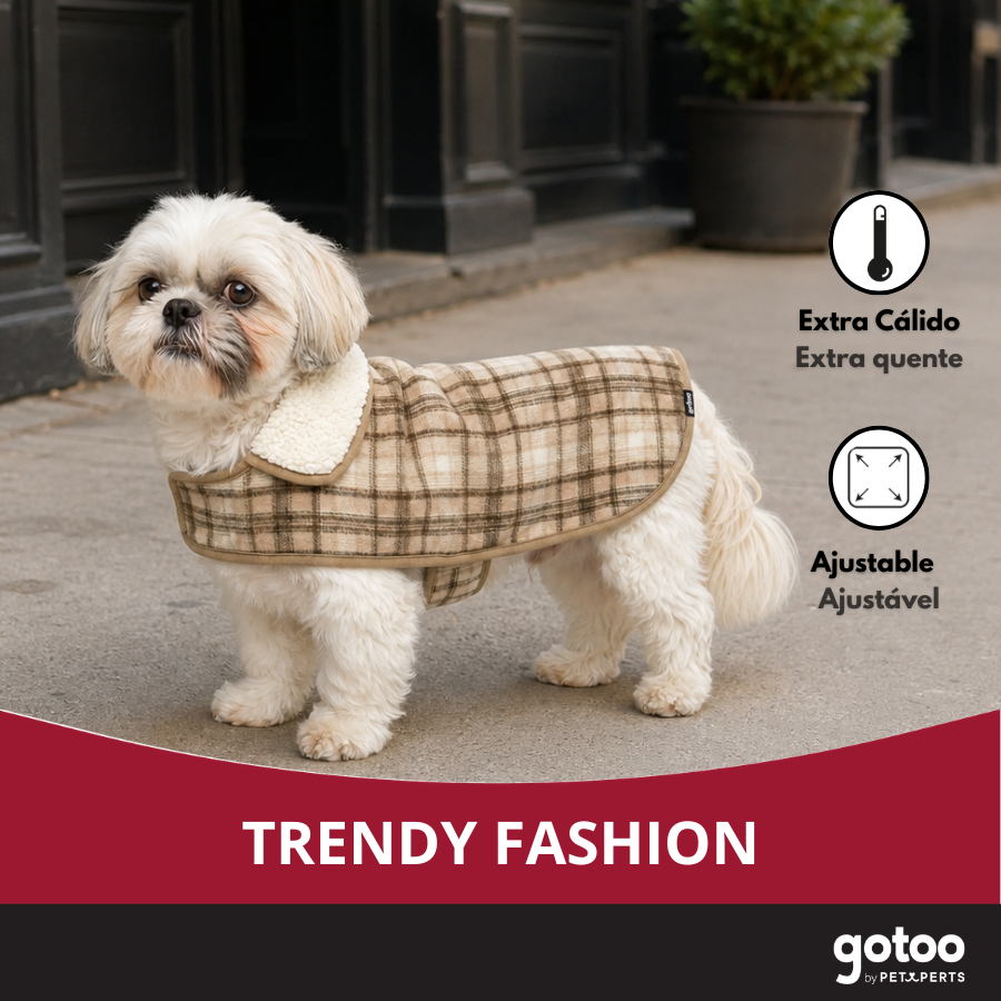 Gotoo Chaqueta Tart&aacute;n Cuadros para perros, , large Imagen numero 6