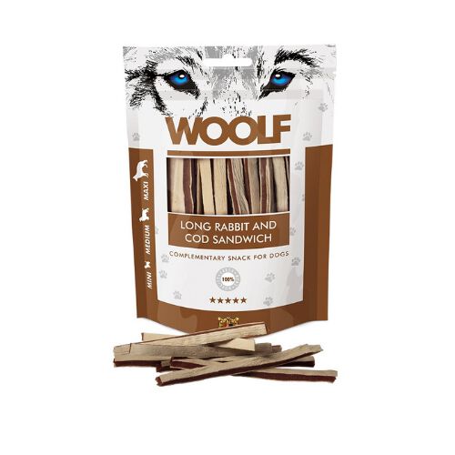 Woolf S&aacute;ndwich Largo Conejo y Bacalao, , large Imagen numero 1