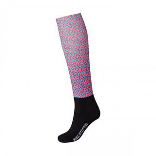 Calcetines estampados Over the Calf para mujer color Leopardo, Calcetines estampados Over the Calf para mujer color Leopardo
