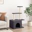 vidaXL Rascador para gatos con postes de sisal gris oscuro 110 cm, , large indicador imagen numero 2