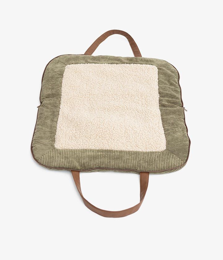 Pet and Co Alfombra De Viaje Charly Cord Caqui Perros y Gatos thumbnail