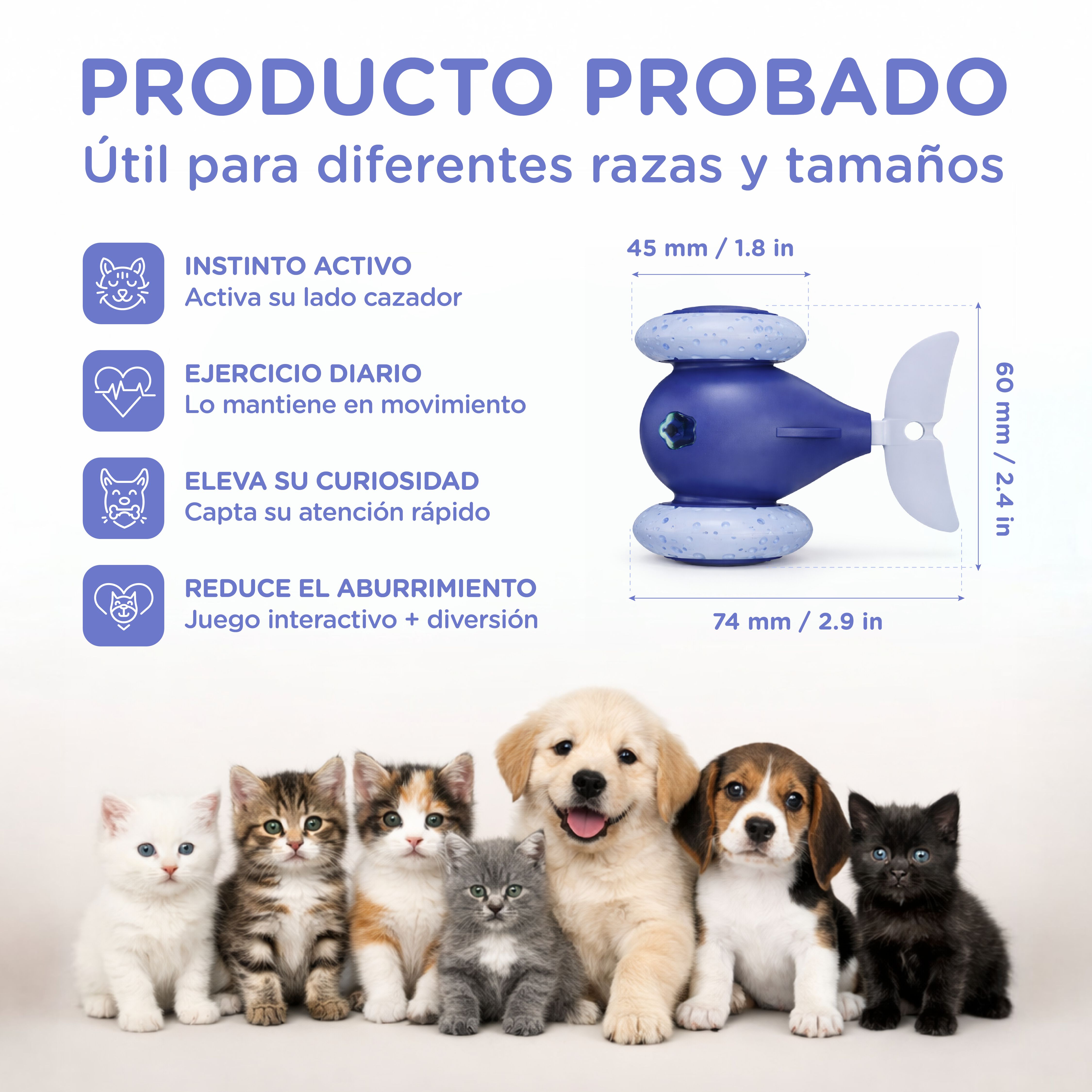 TheKingPet juguete interactivo recargable para gatos con mando, LED y plumas, , large Imagen numero 2