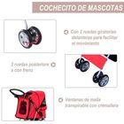 Cochecito plegable 360º PawHut para macotas color Rojo, , large image number null