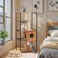 COSTWAY Árbol para Gatos Moderno, Torre Alta de 160 cm con Estructura Metálica, Percha Superior Acolchada, Plataformas, Hamaca y Auto-cepillo para Gatos, Mueble Multinivel para Mascotas con Postes Rascadores  , , large indicador imagen numero 3