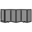 vidaXL Puerta para perros plegable 6 paneles madera álamo negra 300 cm, , large indicador imagen numero 8