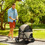 PawHut Carrito para Perros 2 en 1 Cochecito para Perros Plegable Cochecito para Mascotas con 2 Correas de Seguridad Cojín y Marco de Acero Caqui, , large indicador imagen numero 2