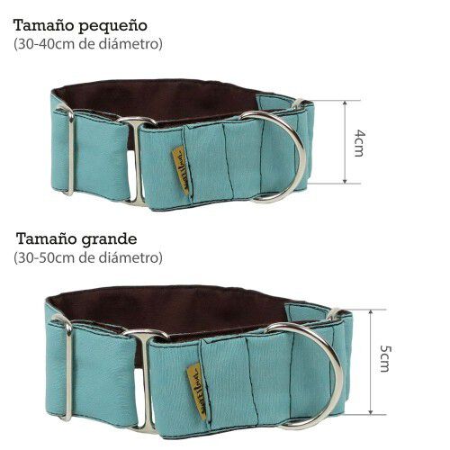 Collar Martingale Choco-menta para perros color Turquesa, , large Imagen numero 2