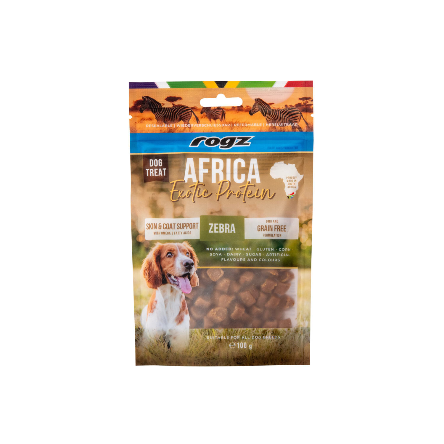 Rogz Snack Piel y Pelo para Perros de Cebra 6x100g Con Omega 3 y 6, , large Imagen numero 5