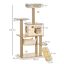 Árbol rascador para gatos Pawhut color Beige, , large indicador imagen numero 2