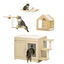 PawHut Conjunto para Mascotas Roble, , large indicador imagen numero 1