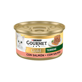 Gourmet Gold Terrine Salmón lata para gatos