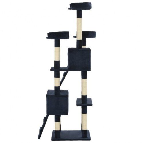 Rascador con postes de sisal para gatos color Azul thumbnail