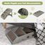 COSTWAY Escalera de Plástico Plegable para Mascotas, Escalera de Plástico con 4 Peldaños para Interior y Exterior, con Fieltro Blando, Ideal para Mascotas de Talla Pequeña y Mediana (Gris), , large indicador imagen numero 3