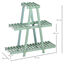 Outsunny Soporte de Madera para Plantas Estantería para Flores de 3 Niveles Estantería Decorativa para Interiores Exteriores 76x26x76 cm Verde, , large indicador imagen numero 3
