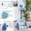 HOMCOM Set de deportes Azul con Soporte 4 en 1 para niños, , large indicador imagen numero 4