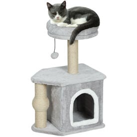 PawHut Rascador para Gatos Gris Claro