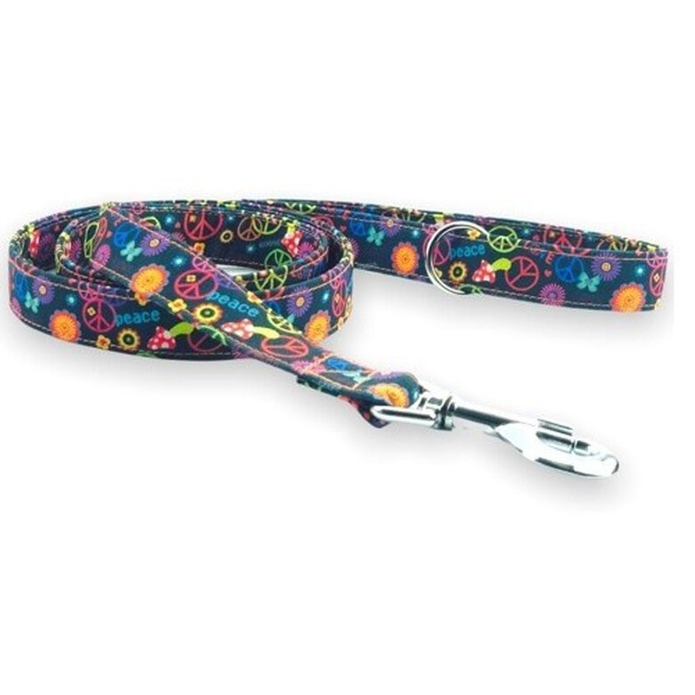 Galguita amelie peace and love correa multicolor para perros, , large image number null