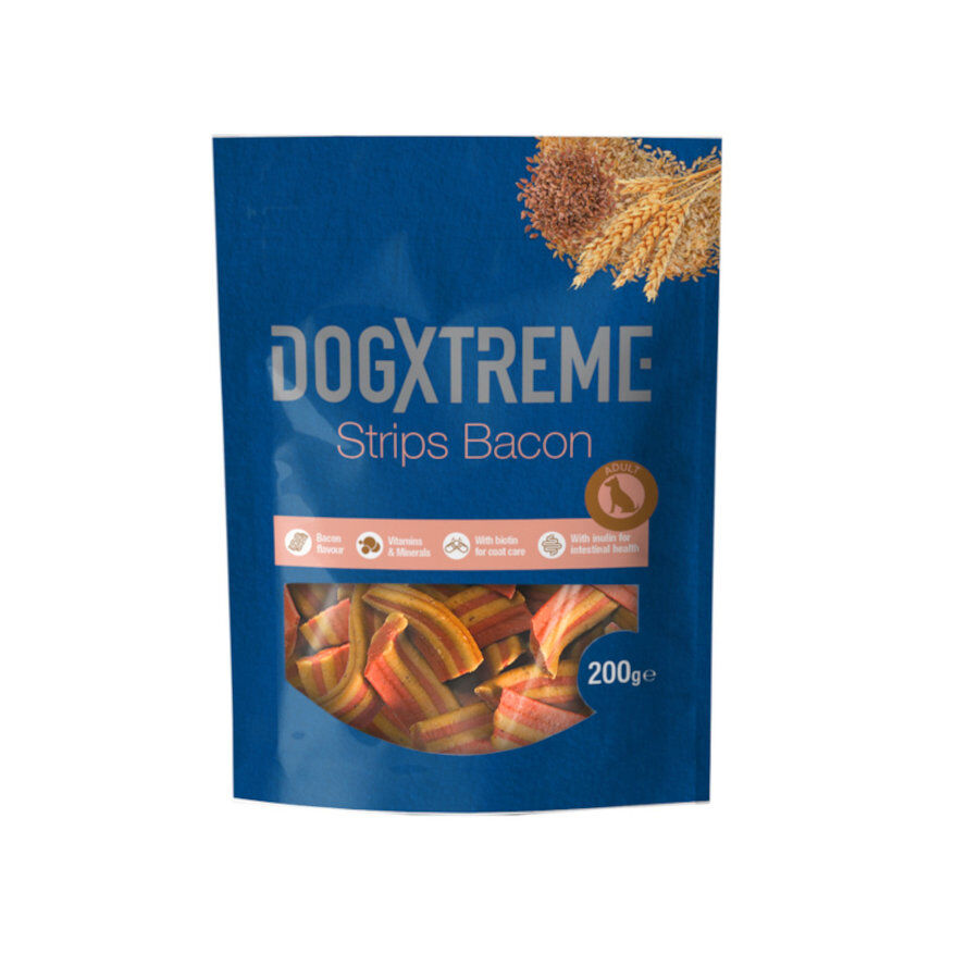 200 g Dogxtreme Tiras de Bacon snack para perros, , large Imagen numero 1