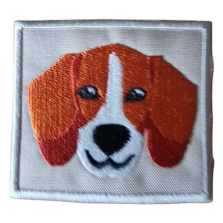 Individual parche perro beagle