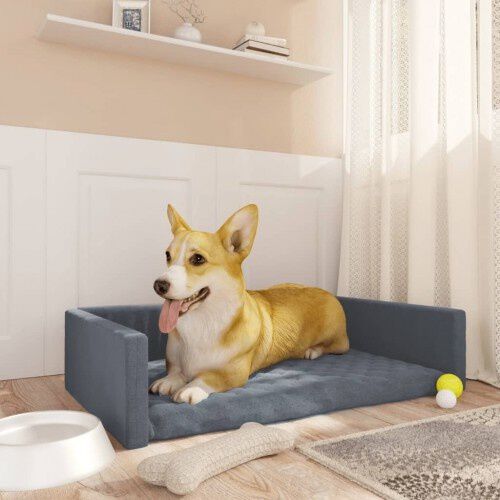 Vidaxl cama de maletero gris oscuro para perros, , large Imagen numero 6