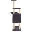 vidaXL Rascador para gatos con postes de sisal gris oscuro 131 cm, , large indicador imagen numero 4