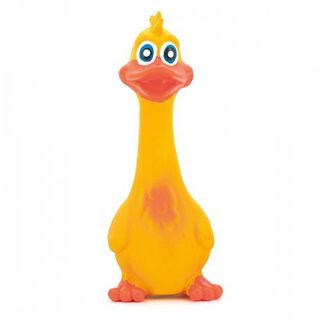 Pato de látex para perros color Amarillo