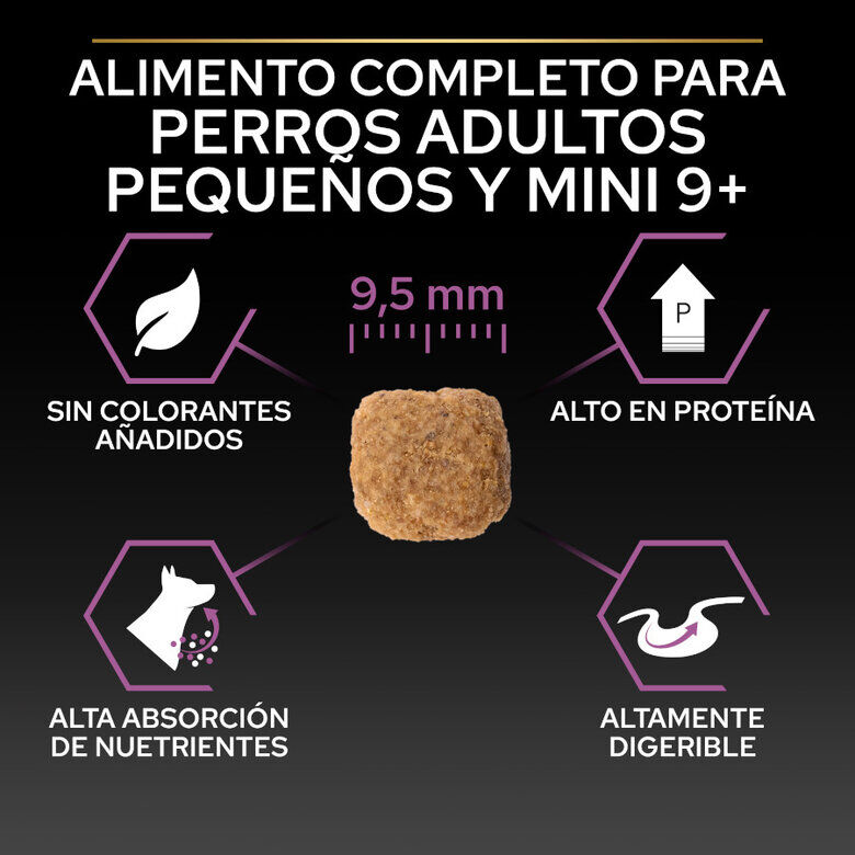 3 kg Pro Plan Adult Small y Mini Pollo pienso para perros S&eacute;nior +9, , large Imagen numero 6