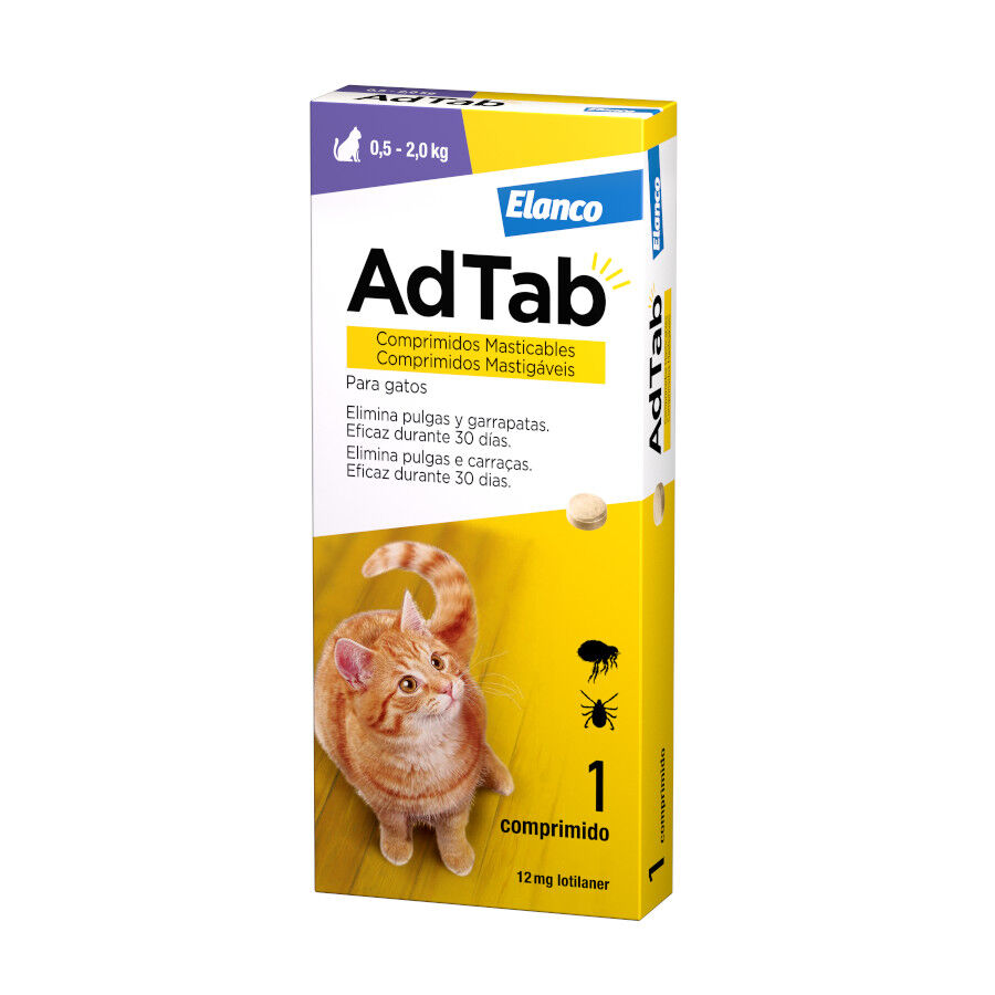 AdTab Comprimidos Masticables Antiparasitarios para gatos