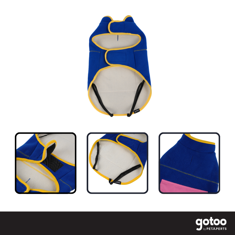 Gotoo Chaqueta Azul con Bolsillo para perros, , large Imagen numero 3