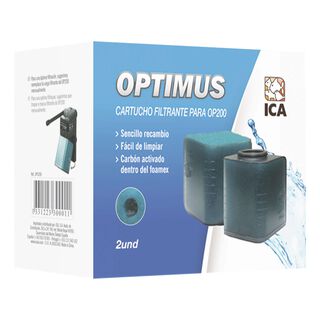 ICA Carga Foamex y Carbón para Optimus 400 para acuarios