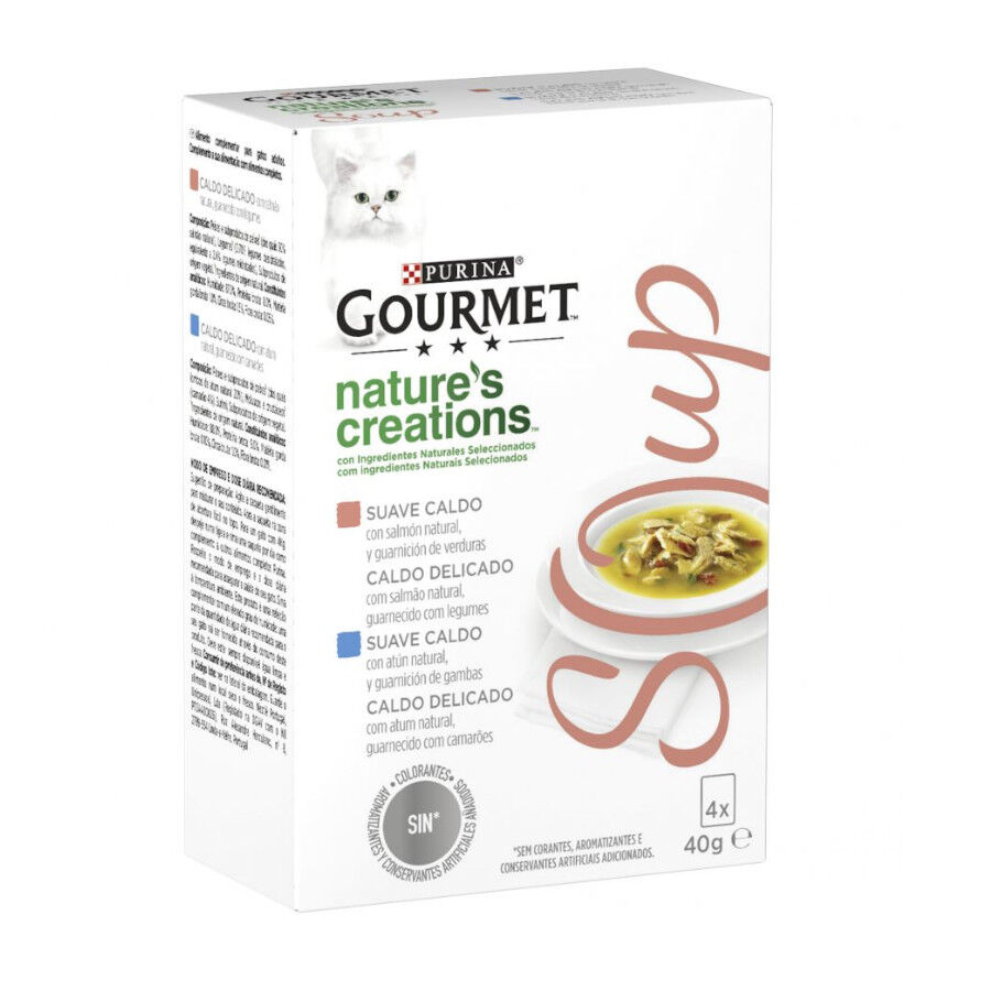 4 sobres x 40 g Gourmet Nature's Creations Sopa de Salm&oacute;n, , large Imagen numero 1