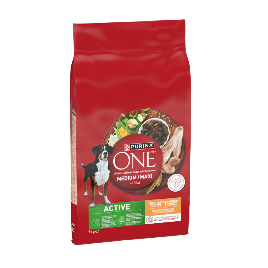 7 kg Purina One Active Pienso Pollo para perros, , large Imagen numero 1